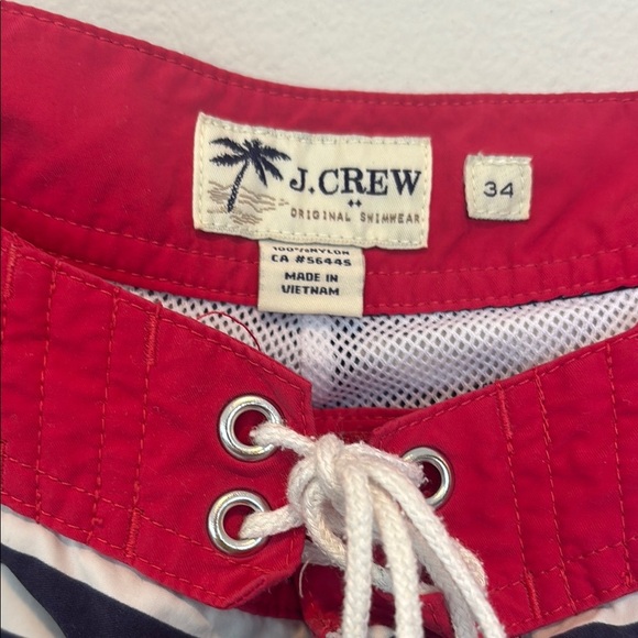 J. Crew Red and Blue Hybrid Shorts Nautical-Inspired 34 - Picture 2 of 6
